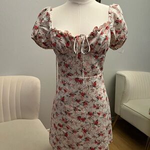 Floral Puff Sleeve Dress